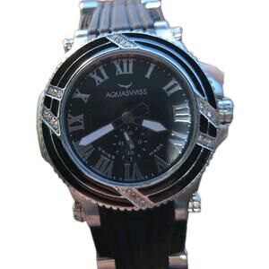 Aquaswiss Bolt L 39ld001004 Ladies Watch Swiss Made Black Dial